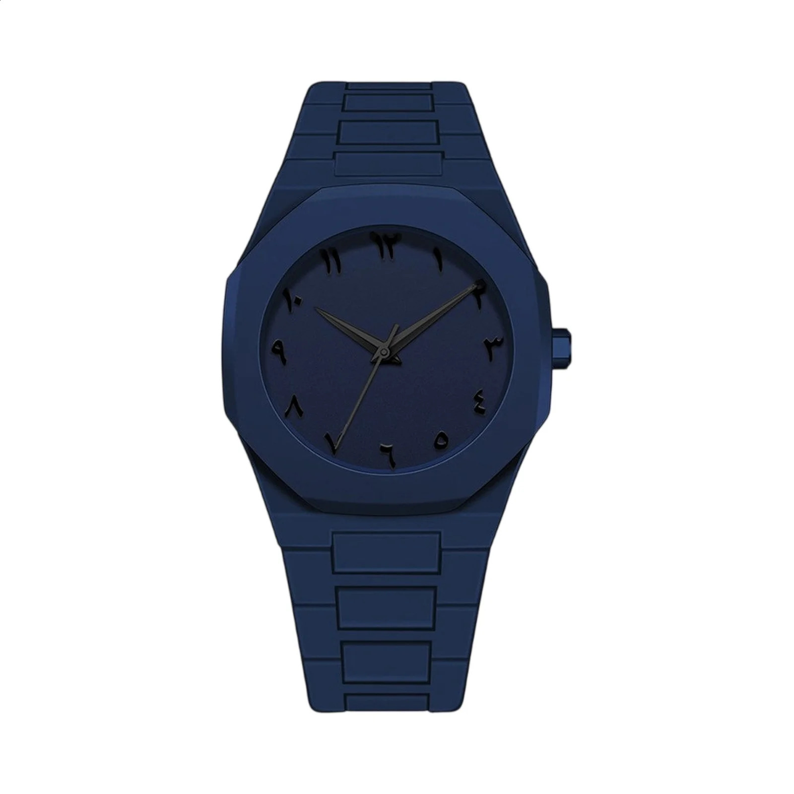 Men Creatively Fashion Watch Simple Casual Style Plastic Strap Quartz Movement Wristwatch Male Daily Clothing Match Decoration 250912