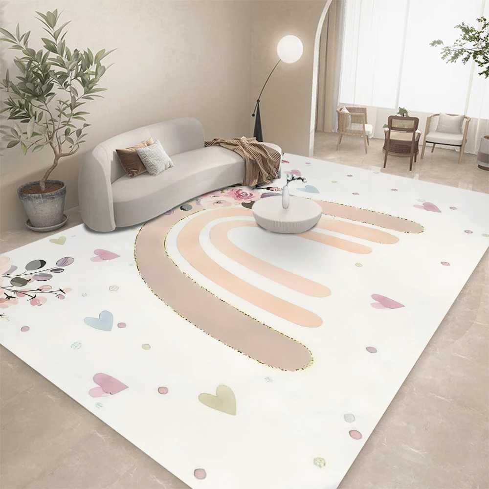 RANIBOW Print Area Rug Floor Mat NonSlip Machine Washable Flannel Carpet for Home Living Room Kids Playmat Bedroom Floor Mat C250913
