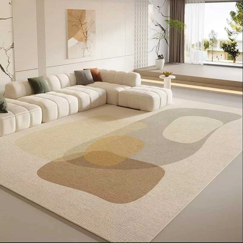 VIKAMA Carpet Living Room and Bedroom Floor Mat Light Luxury Highend Cream Sandblasted Carpet Study Carpet Home Decoration C250913