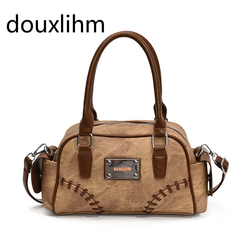 New Designer Bag Retro Women's Designer Bag Chic Leather Crossbody Bag Retro Style Handbag, Light Luxury Fashion Multi-purpose Leisure Commuter S