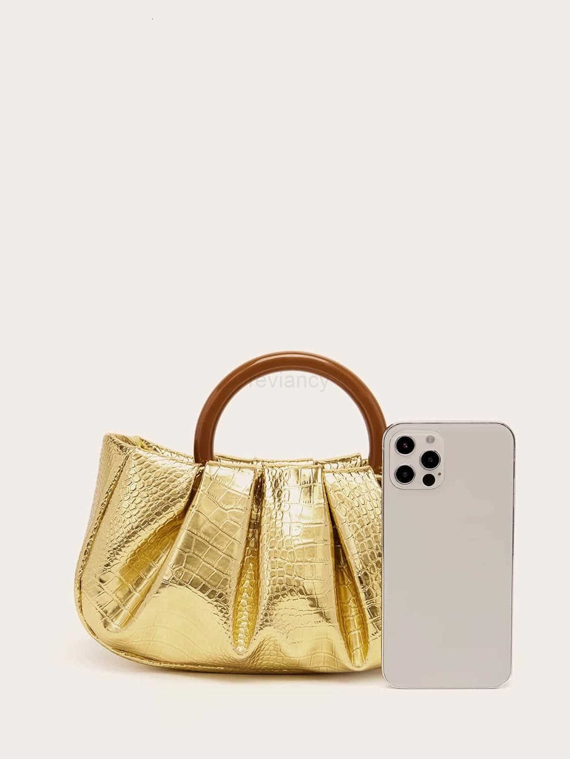 Womens Ruched Small Handbag Clutch Purse Dumpling Pouch BagW250913