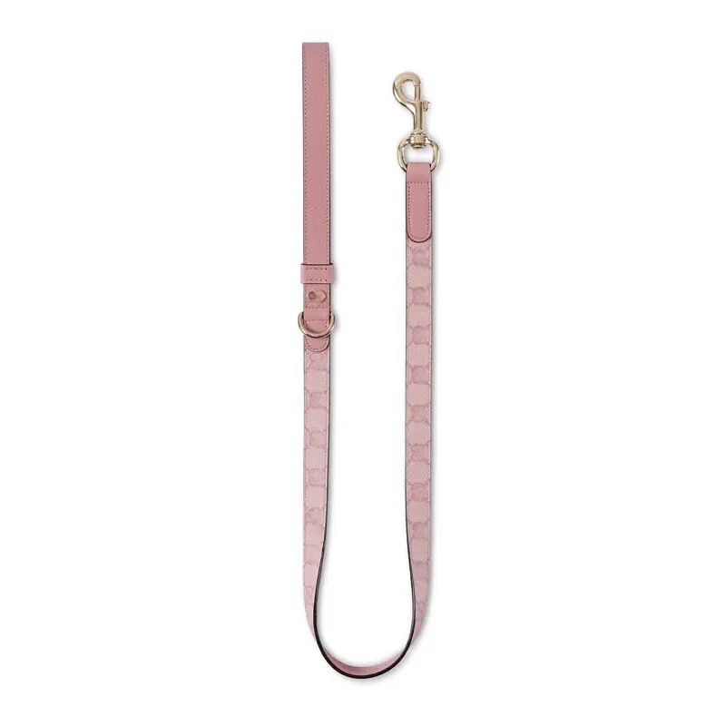 Fashionable Pink Pet Accessory: Strong Dog Collar Featuring Elegant Patterns Perfectly Sized for Your Companion