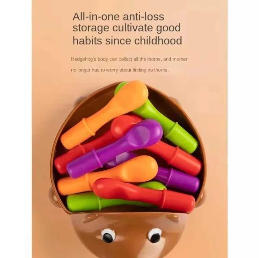 Hedgehog Montessori Toy Baby Concentration Training Early Education Toys Fine Motor and Sensory Toy Spelling Little Hedgehog C250913