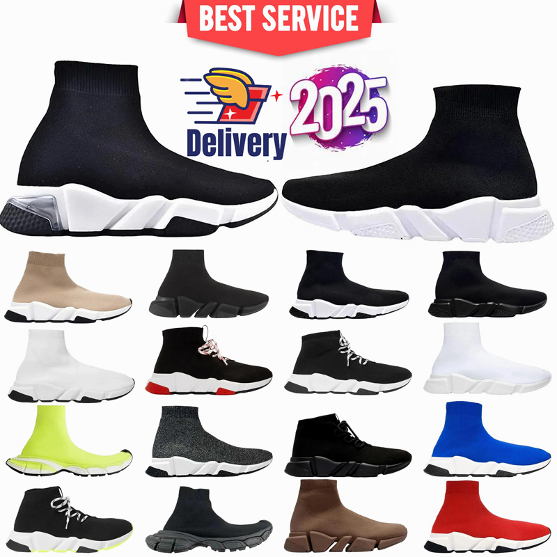Free shipping 2025 Designer shoes Casual Shoes hot sneakers for men women high triple Beige grey Cristal Clearsole new mens fashion sports trainers EUR 36-45