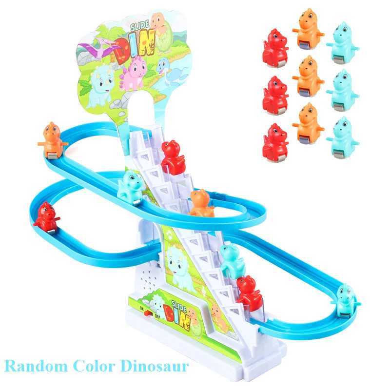 Funny Baby Toys Electric Duck Track Slide Toys Boys Ducks Climb Stairs Toy Baby LED Lights Music Roller Coaster for Kids C250913
