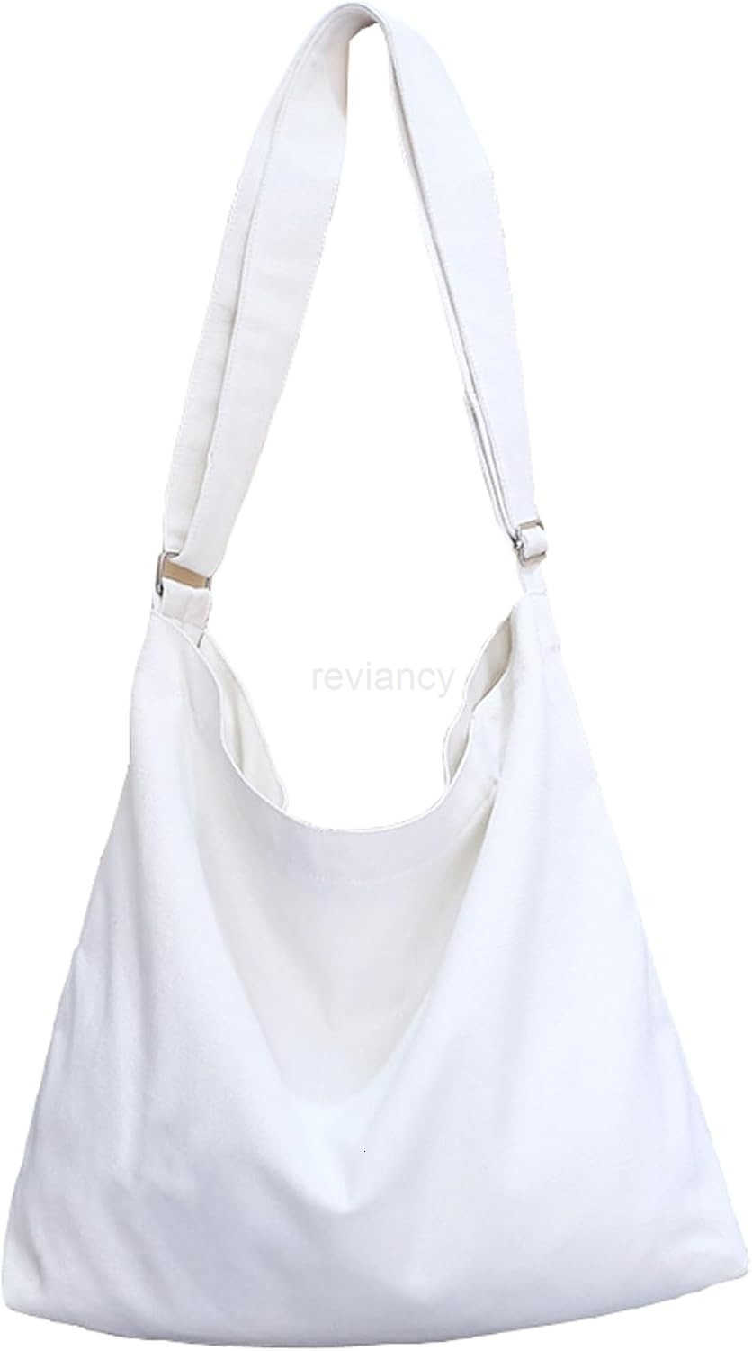 Womens Large Canvas Shoulder Bag Hobo Tote Handbag Casual PurseW250913
