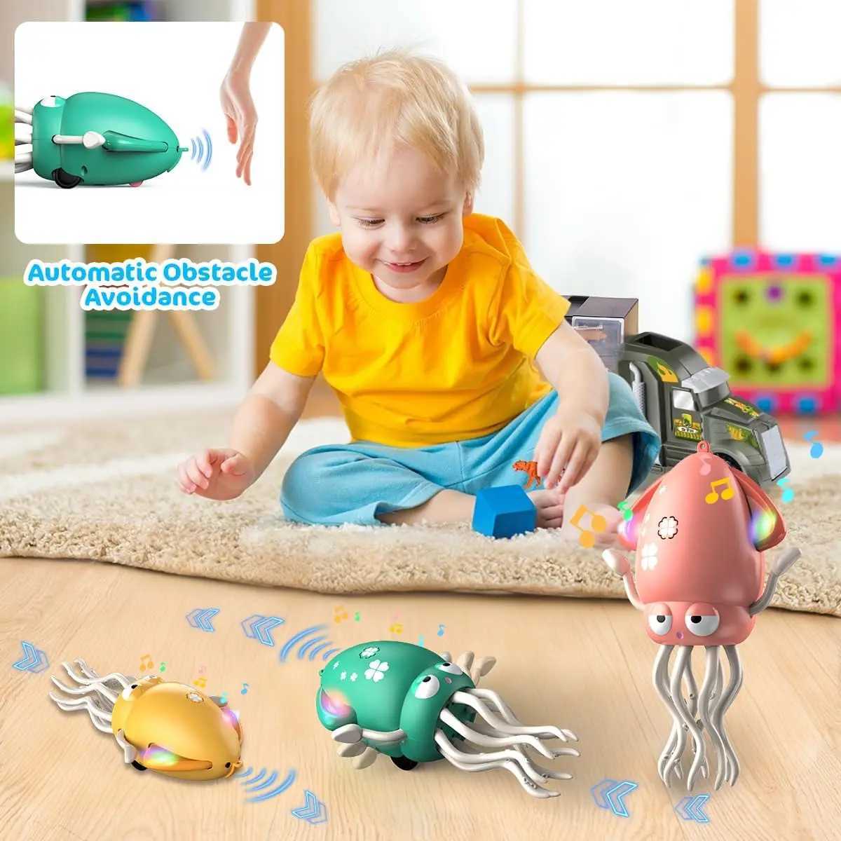 Magic Dancing Octopus Toy Electric Pet Crawling LightMusic Squid Toys for Kids Interactive Development Toddler Tummy Time Gifts C250913