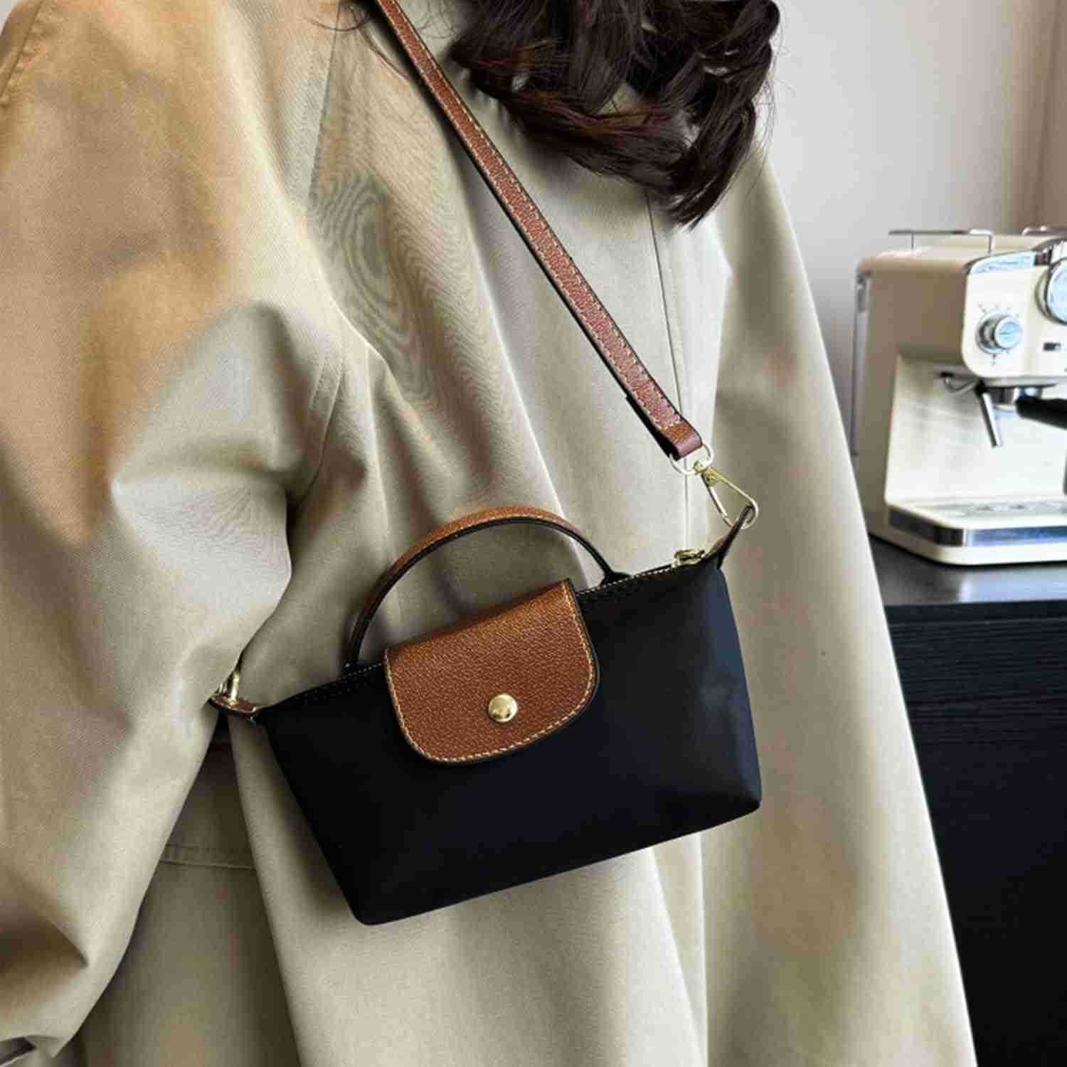 Mini Crossbody Bags for Women Top Handle Small Crossbody Purse with Adjustable Strap Nylon Small HandbagsW250913