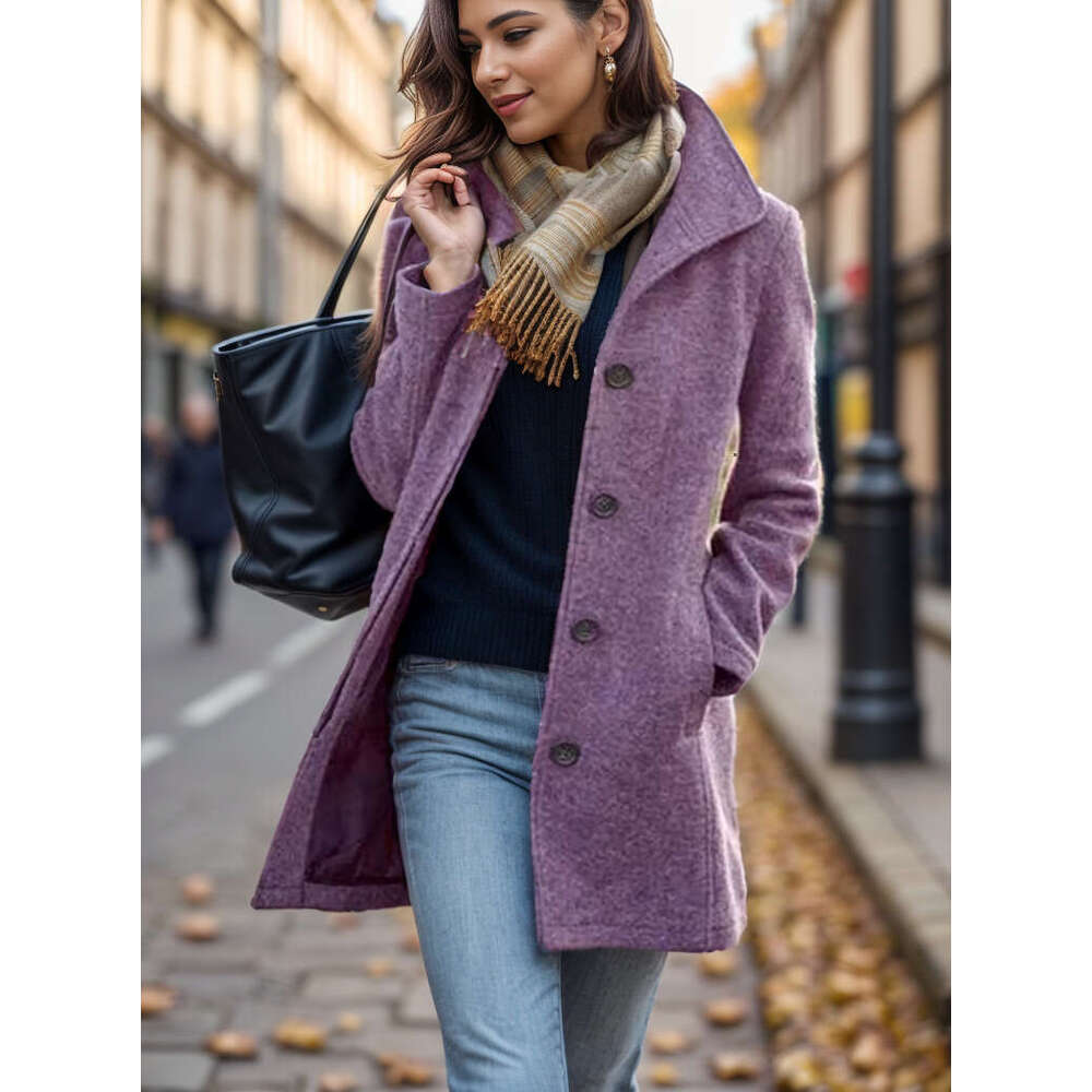 womens coat jackets womens fur coat womens coat jackets womens fur coat Autumn Winter European and American New Women's Clothing Retro Mid-Length