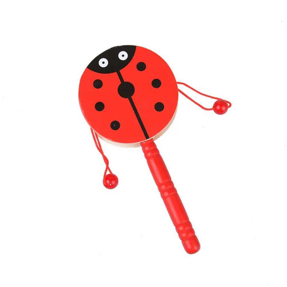 3 Pcs Baby Toys Wooden Wave Drum Shaking Music Creative RattleDrum Educational Toddler C250913