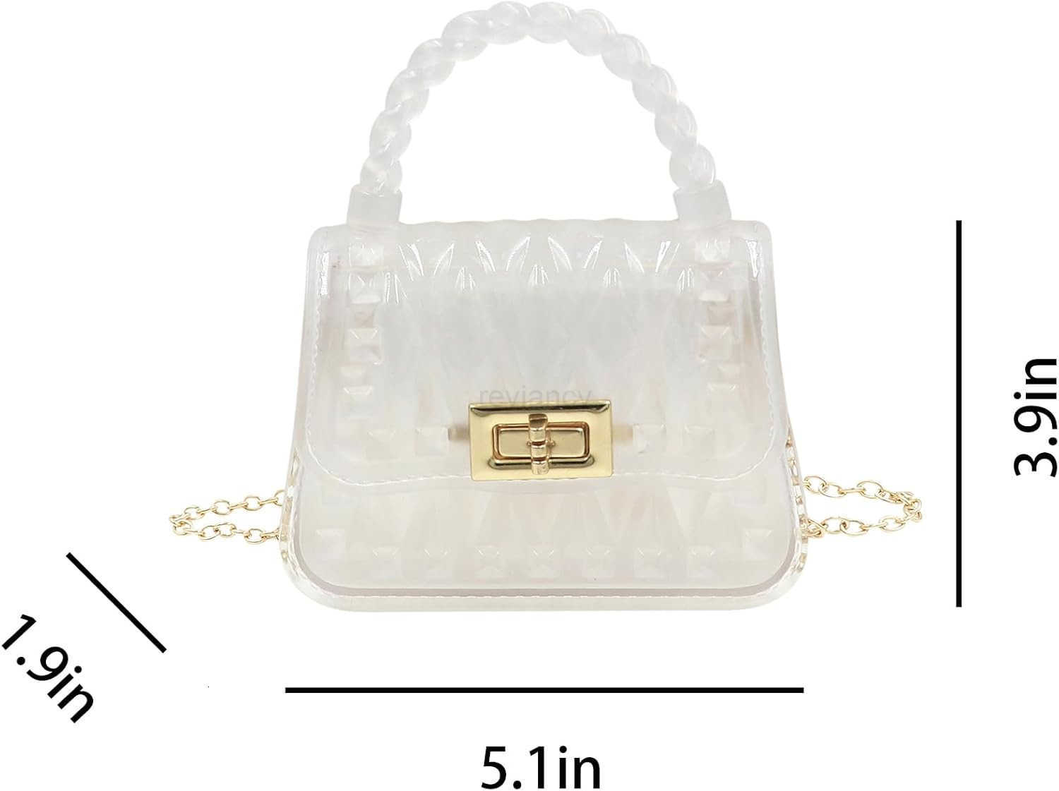 Mini Jelly Purse Little Girls Clear Crossbody Purse Cute Princess Handbag Top Handle Shoulder BagW250913