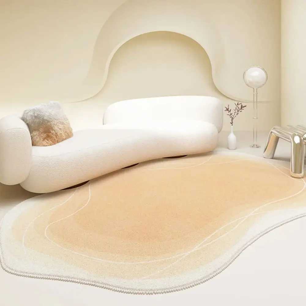 VIKAMA Simple Lines Gradient Color Imitation Cashmere Soft NonSlip Easy To Take Care Of Living Room Bedroom Carpet Home Decor C250913