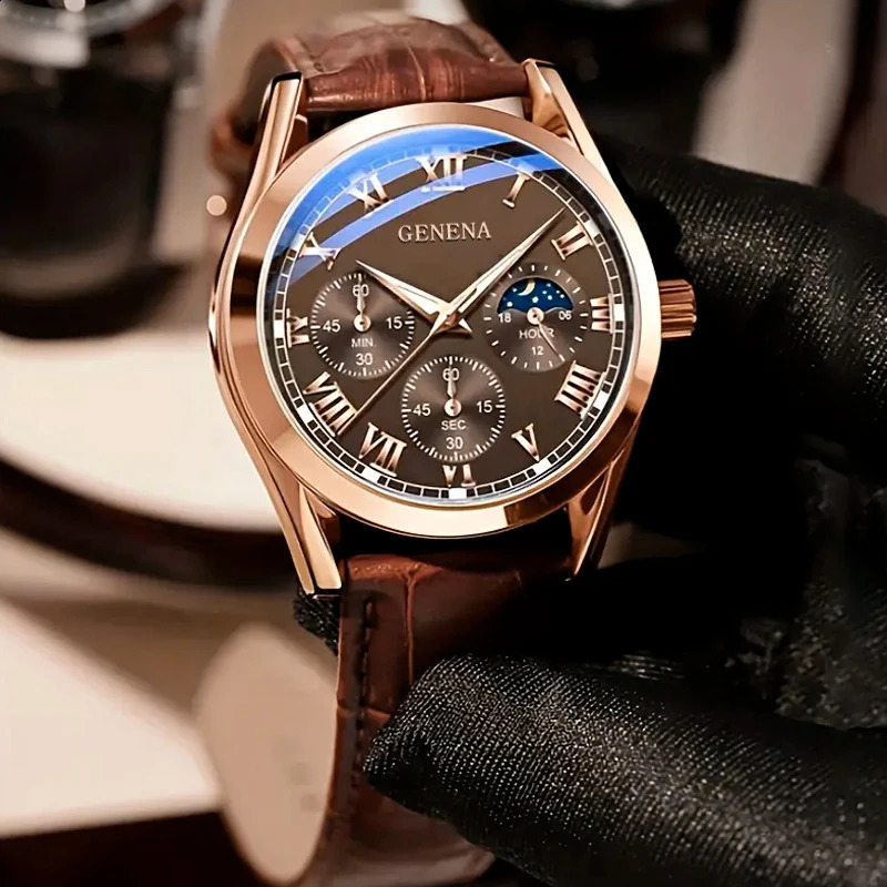 Mens business and casual quartz watch 250912
