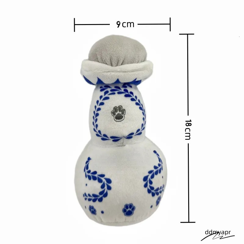 Pet Durable Wine Bottle For Gift Plush Perfume Dog Toys With Squeaky ddmyapr