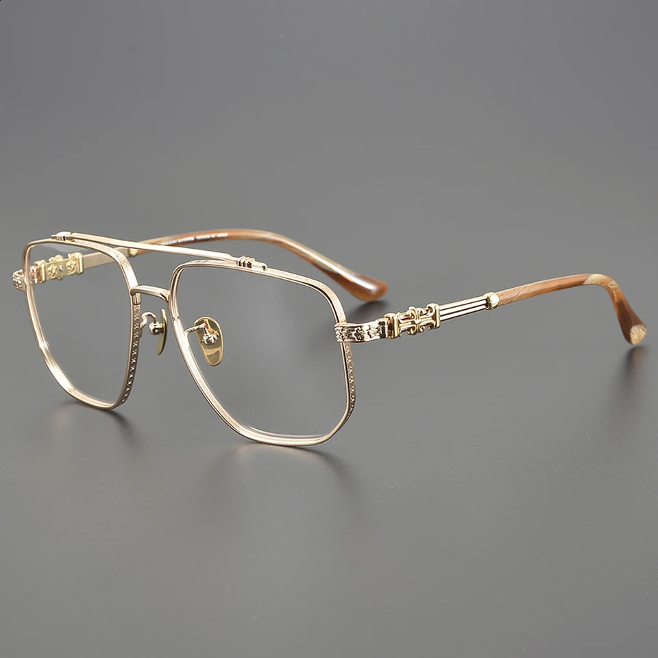2025 Optical Fashion Pilot Men and Women Driving Prescription Glasses High Quality Polygonal Large Frame 250912