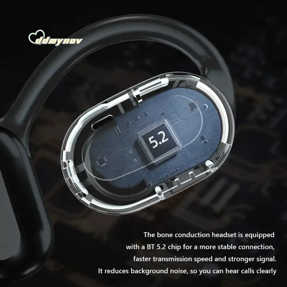 Wireless BT OWS Open Headset Air Conduction Ear Hook Earphones Handsfree Noise Cancelling Sports Headphones M250819 ddmynov