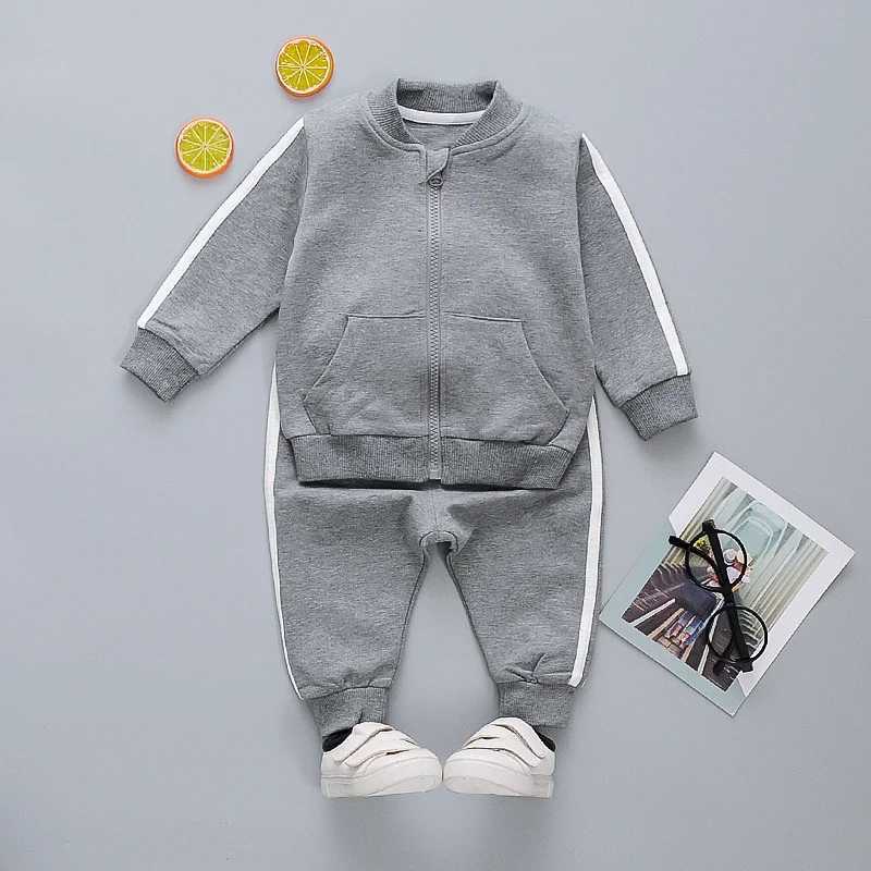 New Spring Autumn Baby Girls Clothes Children Boys Casual Jacket Pants 2PcsSets Toddler Cotton Costume Infant Kids Tracksuits C250913