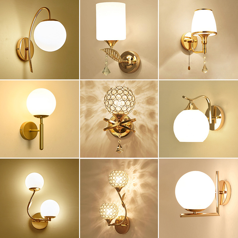 The new bedside wall lamp is a simple and modern led background light for the bedroom and living room- QJ