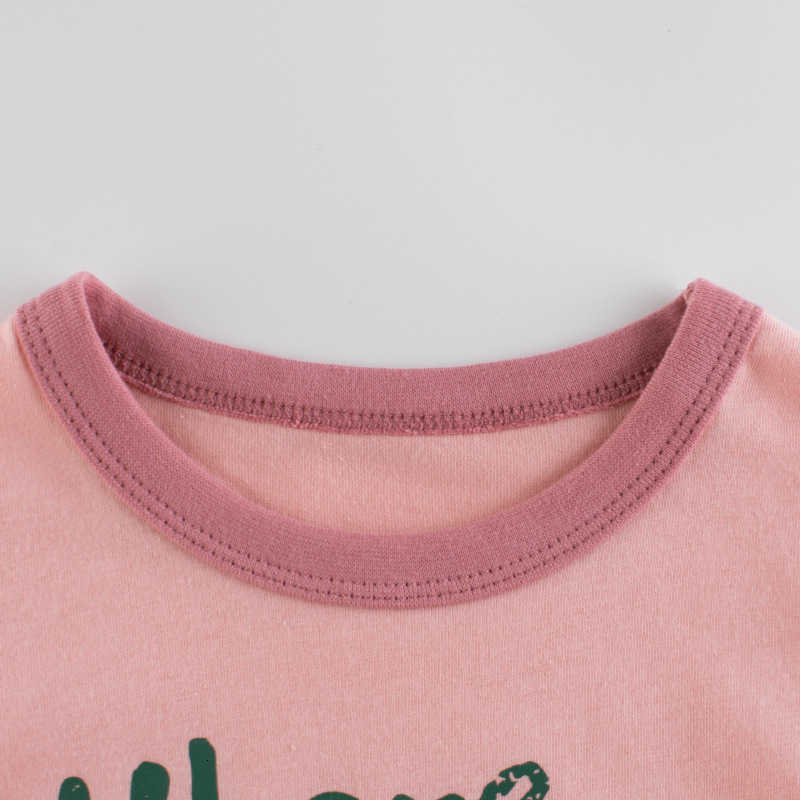 Girls' Short Sleeve T-Shirt Summer 2024 New Style Casual Trendy Bear Children's Half Sleeve