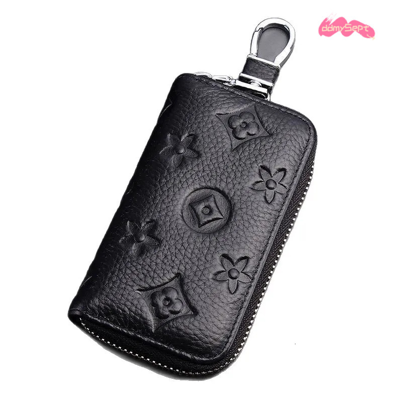 2025 Zipper Large Capacity Men Genuine Leather Multifunctional Practical Car Bag Cowhide Key Pouch 250818 ddmythur