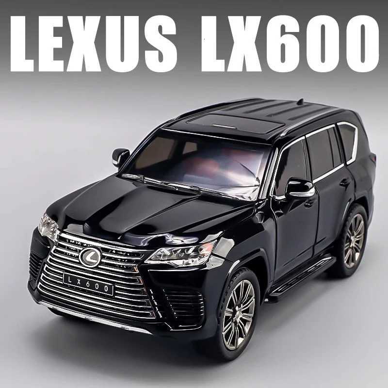 124 LEXUS LX600 Large Off Road SUV Alloy Diecast Car Model Sound Light Collect Hobby Childrens Toys Birthday Gift For Boys W250913