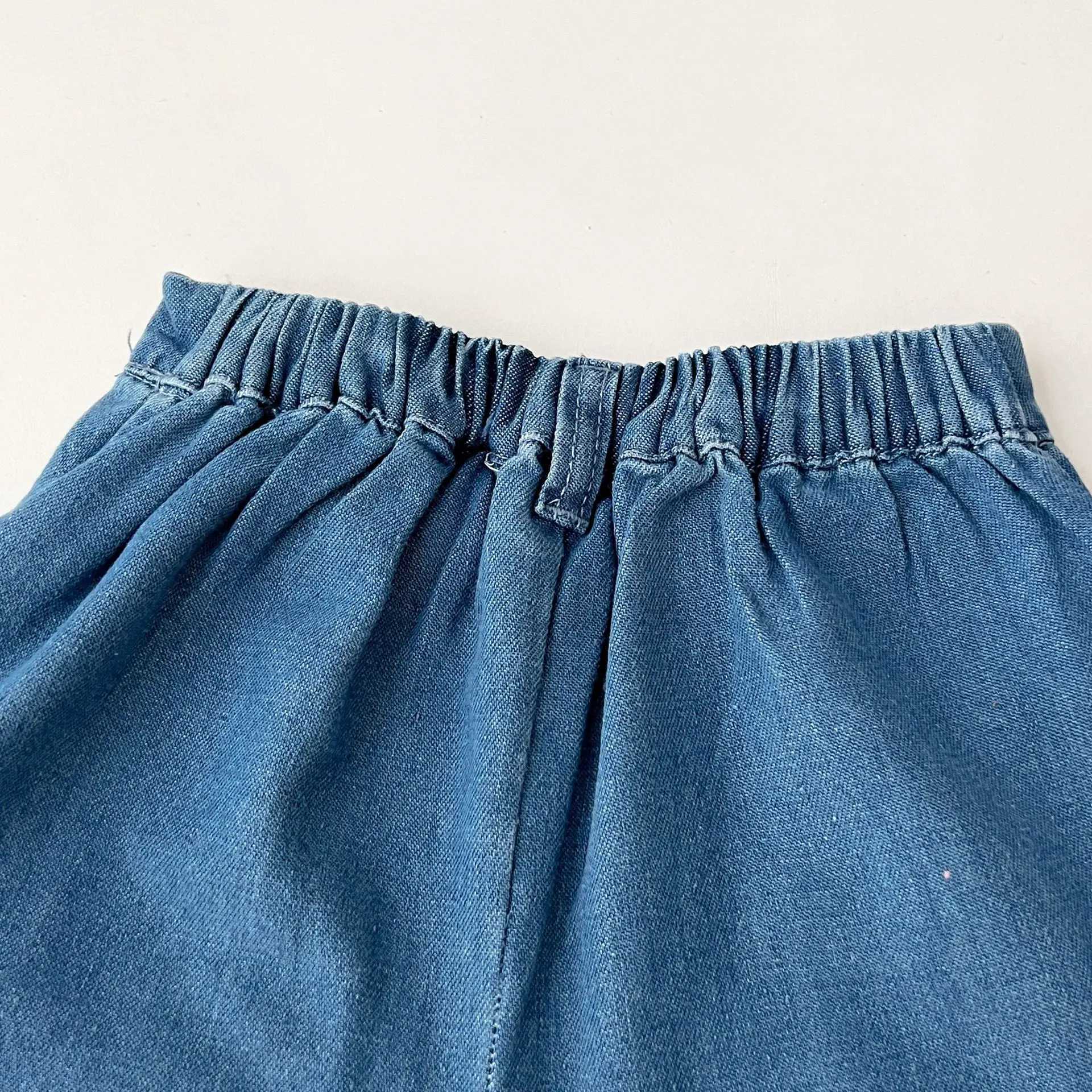 Autumn Toddler Outfit Sets Cute Girls Long Sleeve Denim Tops With Jeans Shorts Childrens Clothing For Kids Casual Daily Wear C250913