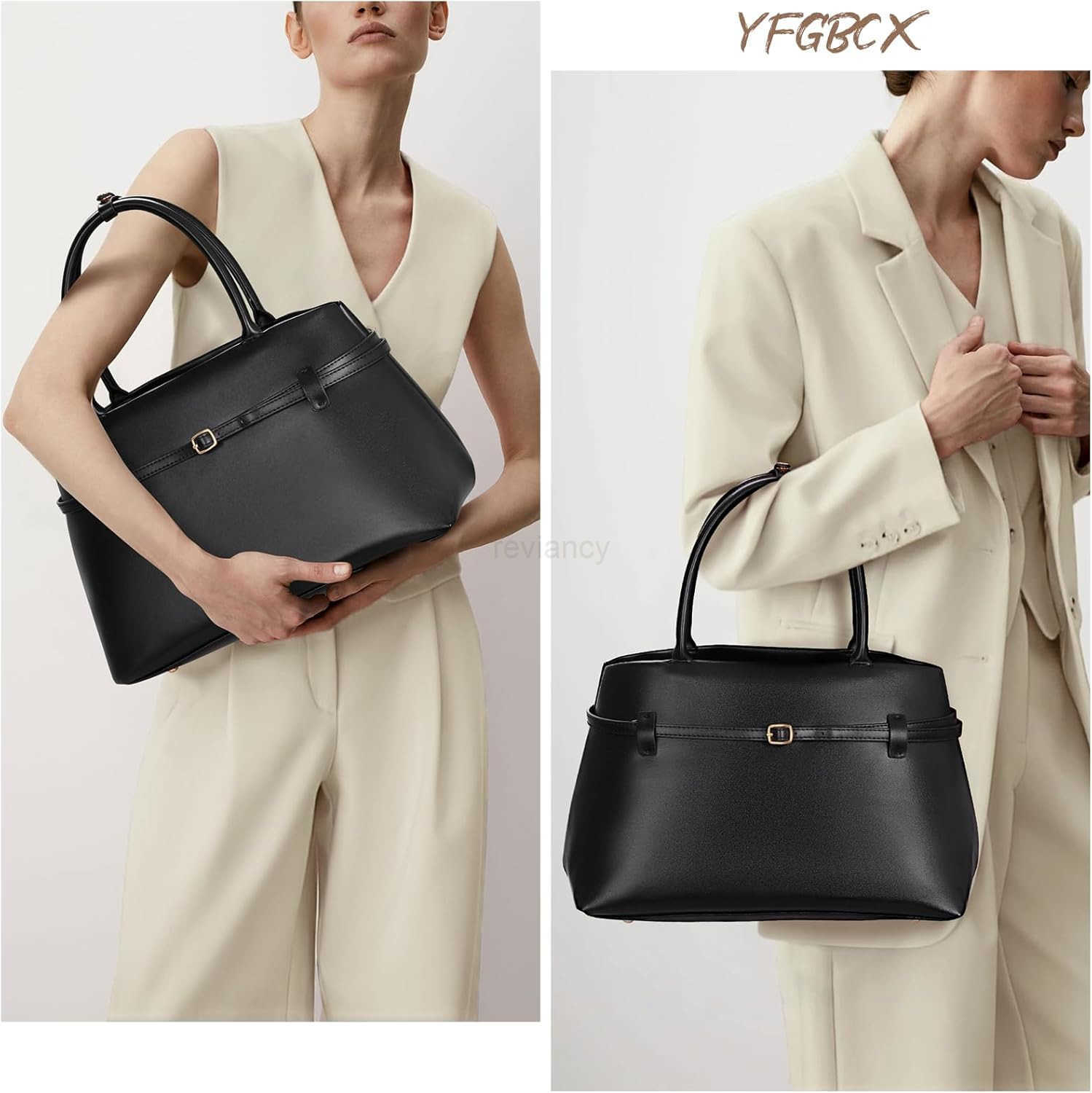 Tote Bag for Women Vegan Leather Work Bag Top Handle Bag Trendy Hobo Handbag College Tote Bag PurseW250913