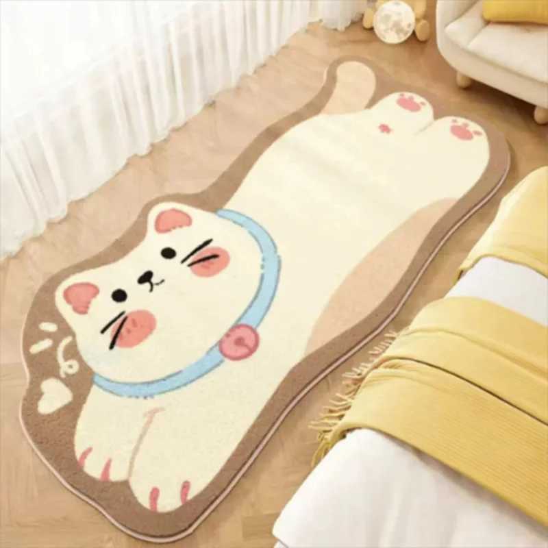 VIKAMA Upgraded Material Funny Cartoon Bedroom Bedside Rug Living Room Bathroom Kitchen Nonslip Washable Carpet Mat Home Decor C250913