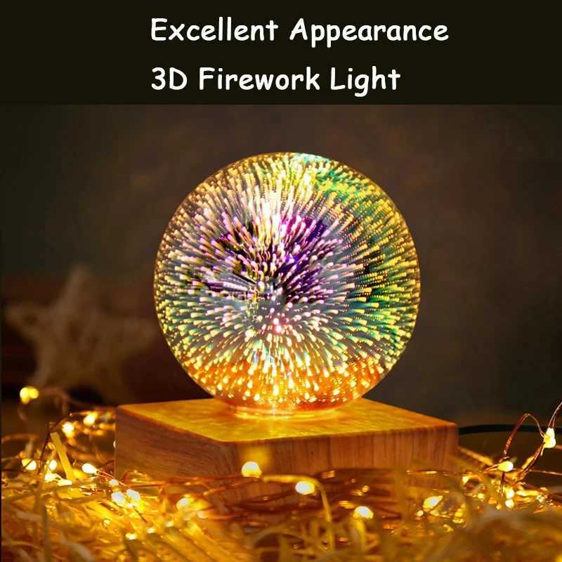 3D glass Christmas lamp is so eyecatching When it is used in bedrooms and studies it can create artistic decorative lighting C251122