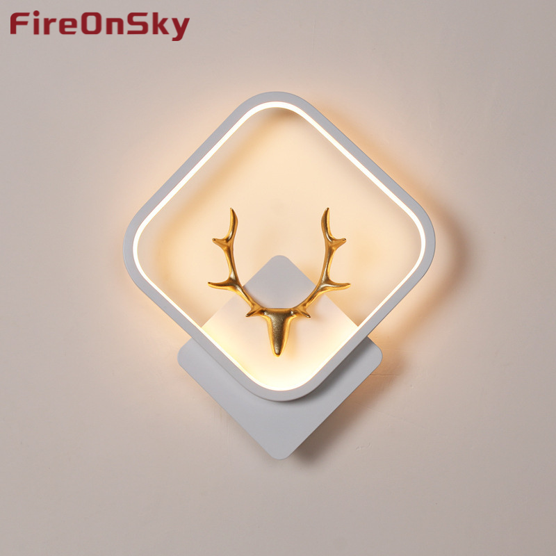 LED wall lamp, bedside, bedroom, modern, simple and creative living room, balcony, staircase, corridor, wall, Nordic style lighting fixtures-113