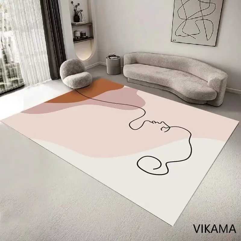 VIKAMA Abstract Shapes Crystal Velvet Rug Non slip Fade resistant Bedroom Living Room Home Deco C250913