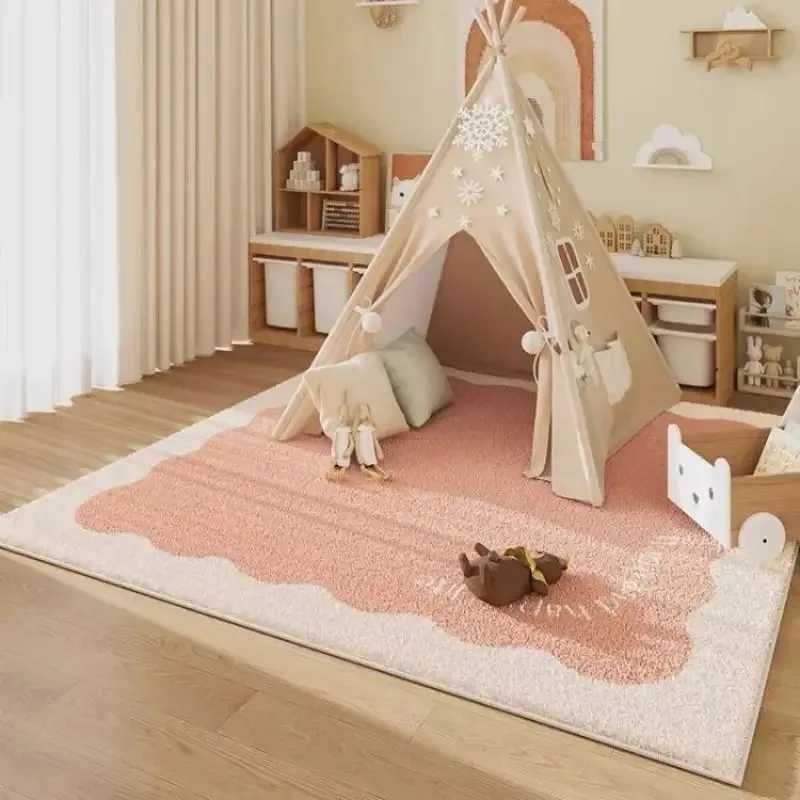 VIKAMA Imitation Cashmere Cartoon Cute Carpet Family Childrens Room Cream Wind NonSlip Mattress Bedroom Baby Crawling Blanket C250913