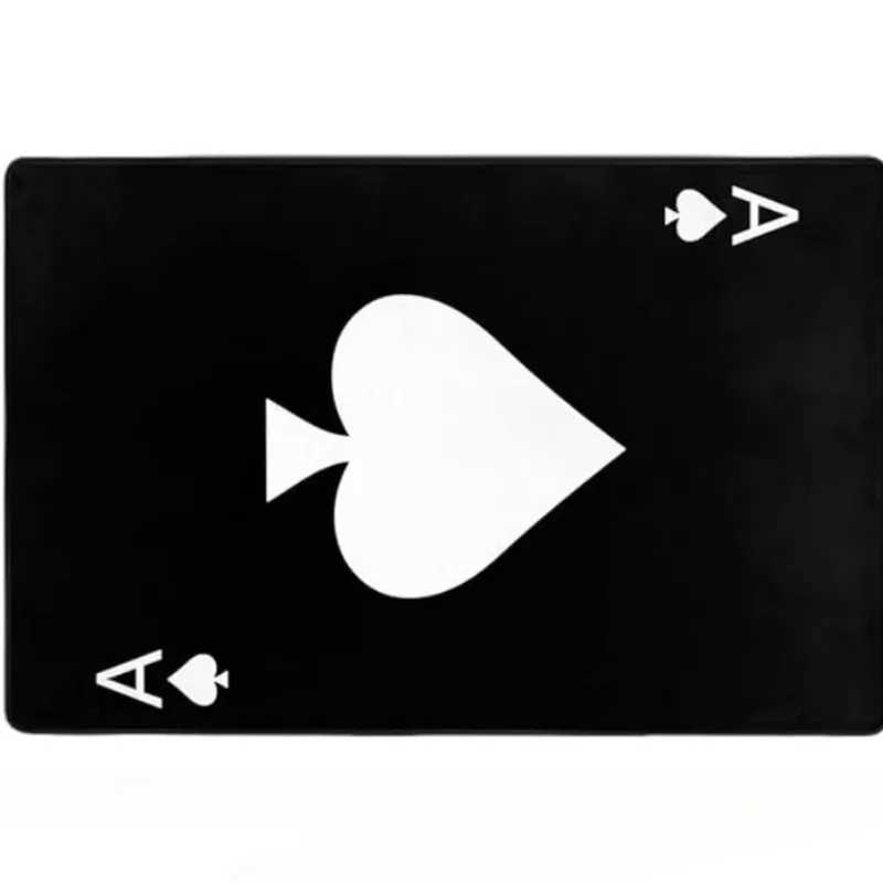 New Card Pattern Carpet Home Leisure Style Tea Table Rugs Bedroom Bedside Mats Decoration Anti Slip Living Room Rug C250913