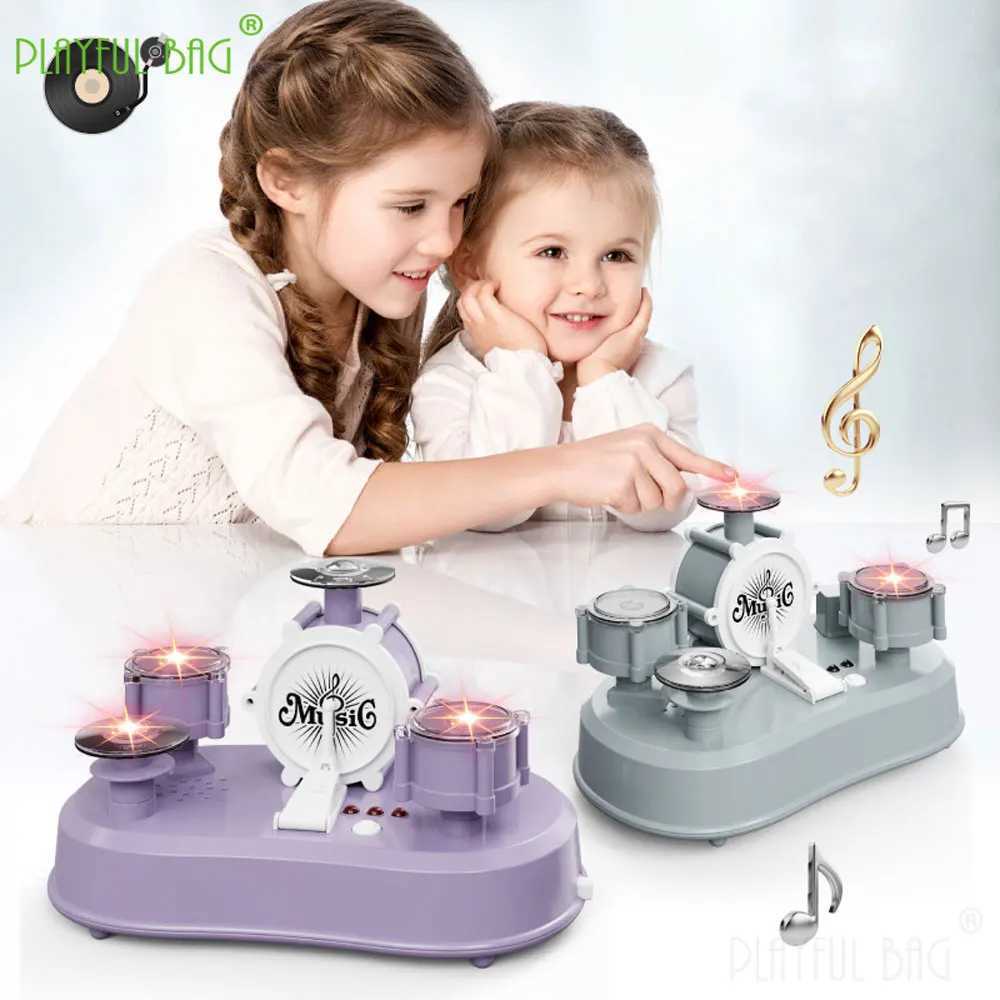 Electric Creative Finger Drum Mini Touch Desktop Drum Set Kids Music Learning Toys Funny Game Christmas Gifts VG239 C250913