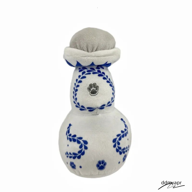 Pet Durable Wine Bottle For Gift Plush Perfume Dog Toys With Squeaky ddmyapr