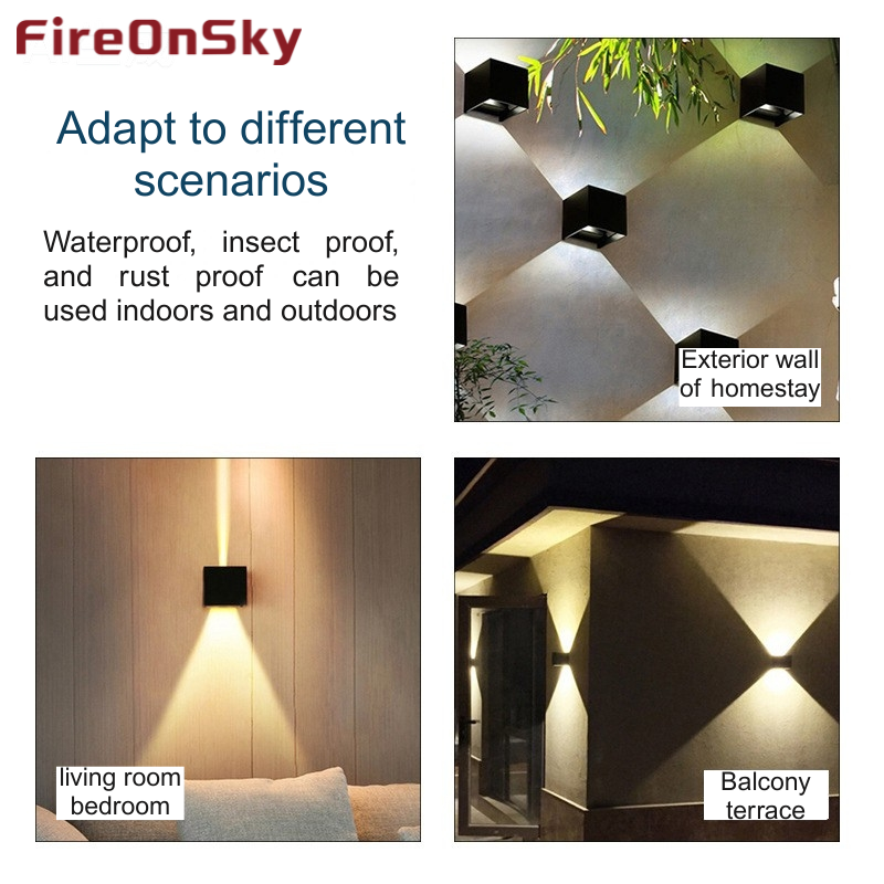 Outdoor waterproof led wall lamps, creative passageways, staircases, corridors, living rooms, bedside wall lamps, bedrooms-RX