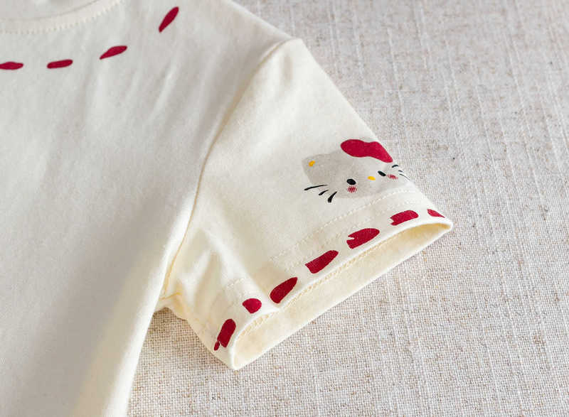 Girls' Short Sleeve T-Shirt Children's Summer Wear 2025 New Stylish Beautiful Super Cute Girl's Top Cartoon Base Shirt