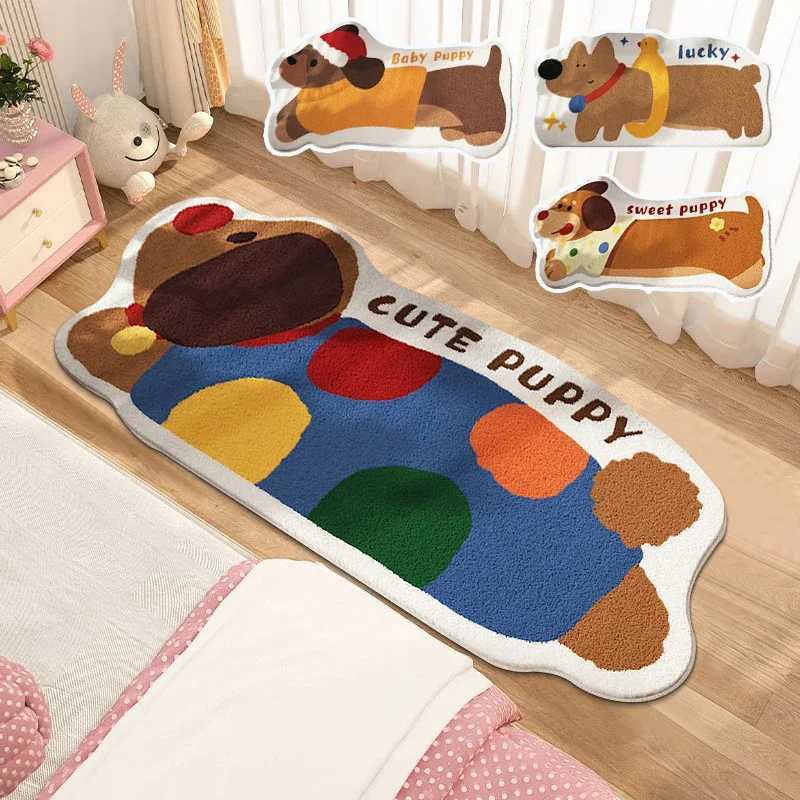 Retro Carpet Cartoon Dog Shape Floor Mat Dachshund Floor Carpet Antislip Living Room Carpet Kitchen Floor Mat Entrance Doormat C250913