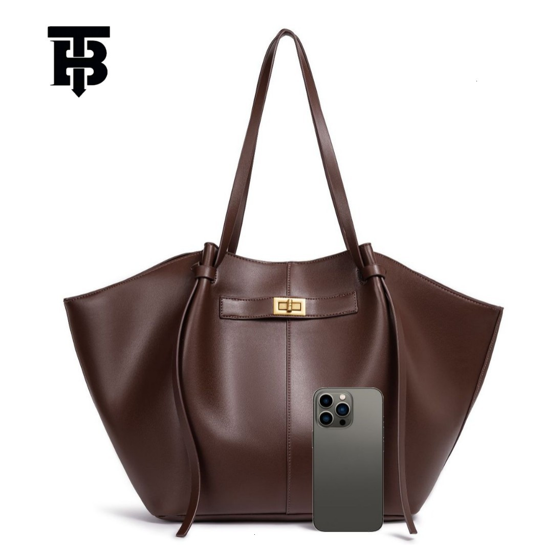 TB BHULAMTE Designer Bag 2025 New Korean Fashion Large Luxury bag Capacity Tote Bag for Women, Simple Casual Underarm Bag for Commuting