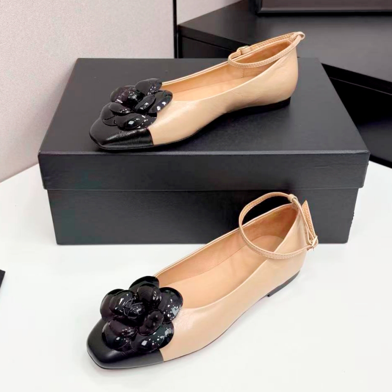 Designer women's leather flat heel boat shoes, spring and autumn fashion sheepskin flat formal shoes, workplace work shoes, women's single leather shoelace box