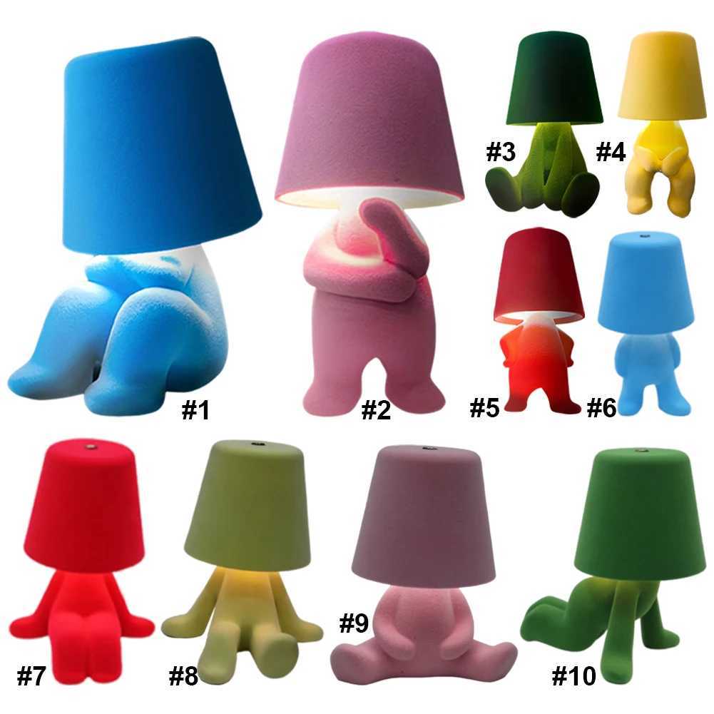 Little Naughty Boy Table Lamp Creative Shy Boy Night Light Small Book Lights for Children Bedroom Bedside Decoration Gift C251122