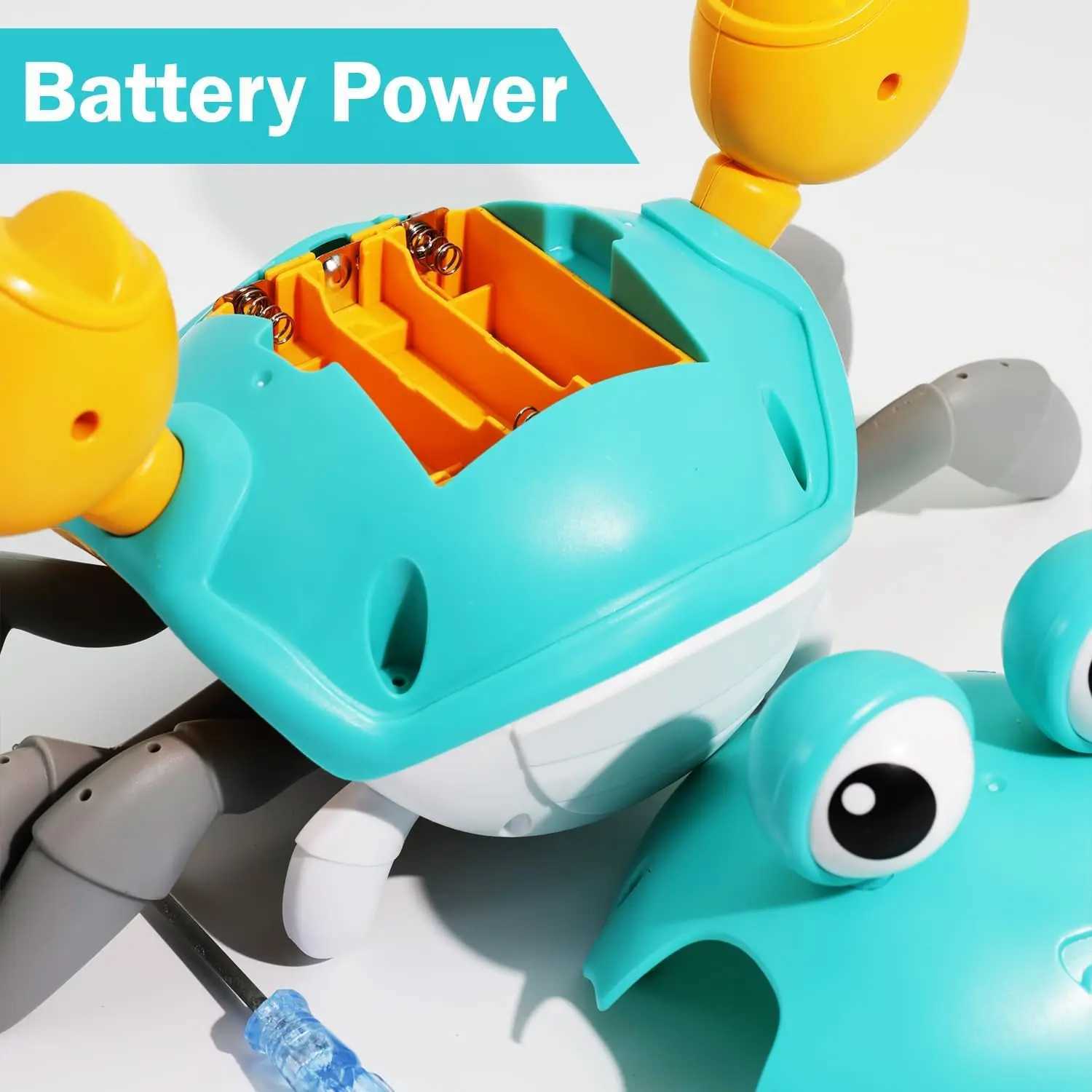 Induction Escape Crab Electric Pets Musical Toys Toddler Crawling Baby Walker Crab Interactive Toys for Children Gifts C250913