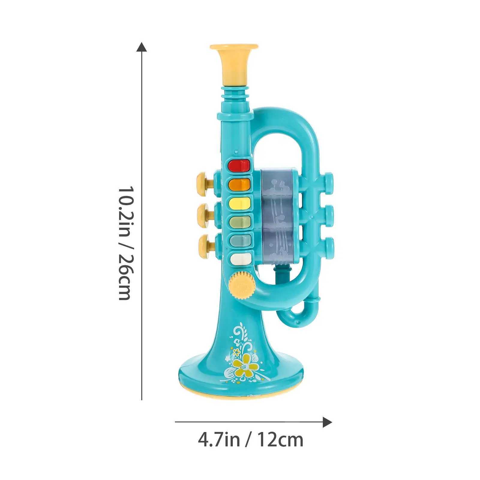 1set Creative Kids Trumpet Toy Abs Mini Musical Instrument Plaything Horn Learning Gift For Sound Maker Room Adornment Baby Y250913