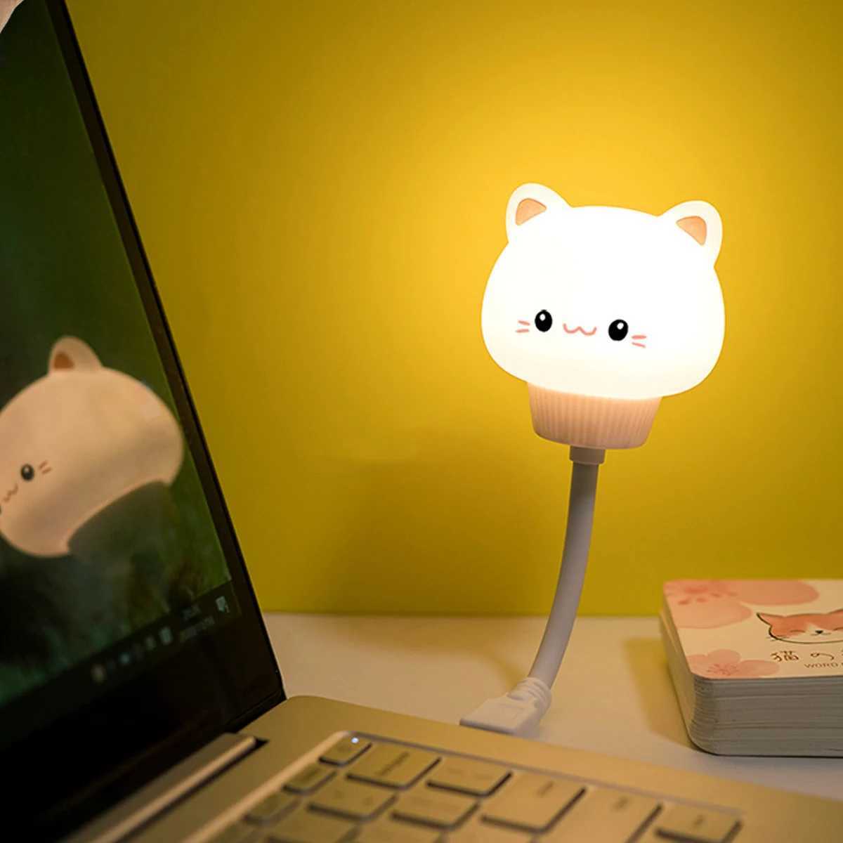 Cute Cartoon USB Night Light Little Duck Little Rabbit Little Bear Little Cat Le Baby Crib Decoration Remote Control Night Light C251122