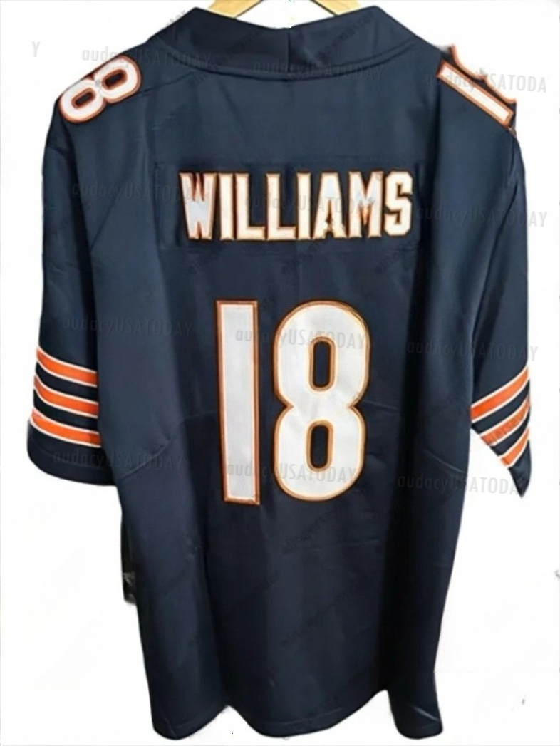 18 Caleb Williams D.J.Moore 15 Rome Odunze Cole Kmet Jaylon Johnson Walter Payton Brian Urlache rPersonalized Customized Football Jerseys Custom Any N