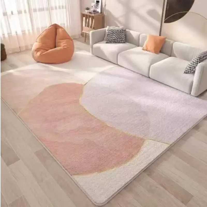 Morandi Light Luxury Premium Living Room Carpet Home Bedroom Nonslip Machine Washable Carpet C250913