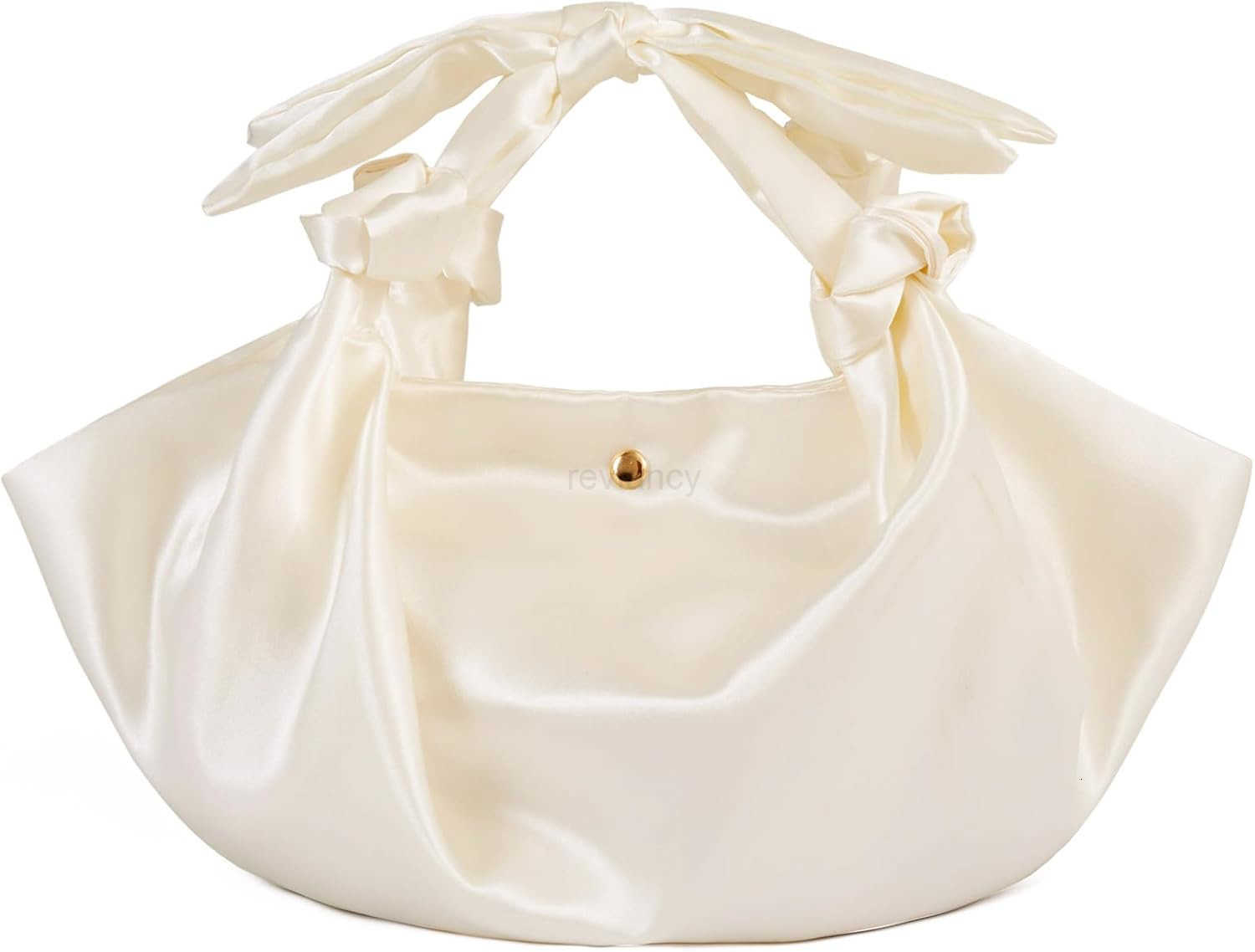 Clutch Purse with Knotsadjustable Silk Tophandle Knots Evening Bag for Women Wedding Party Pure handmade HandbagW250913