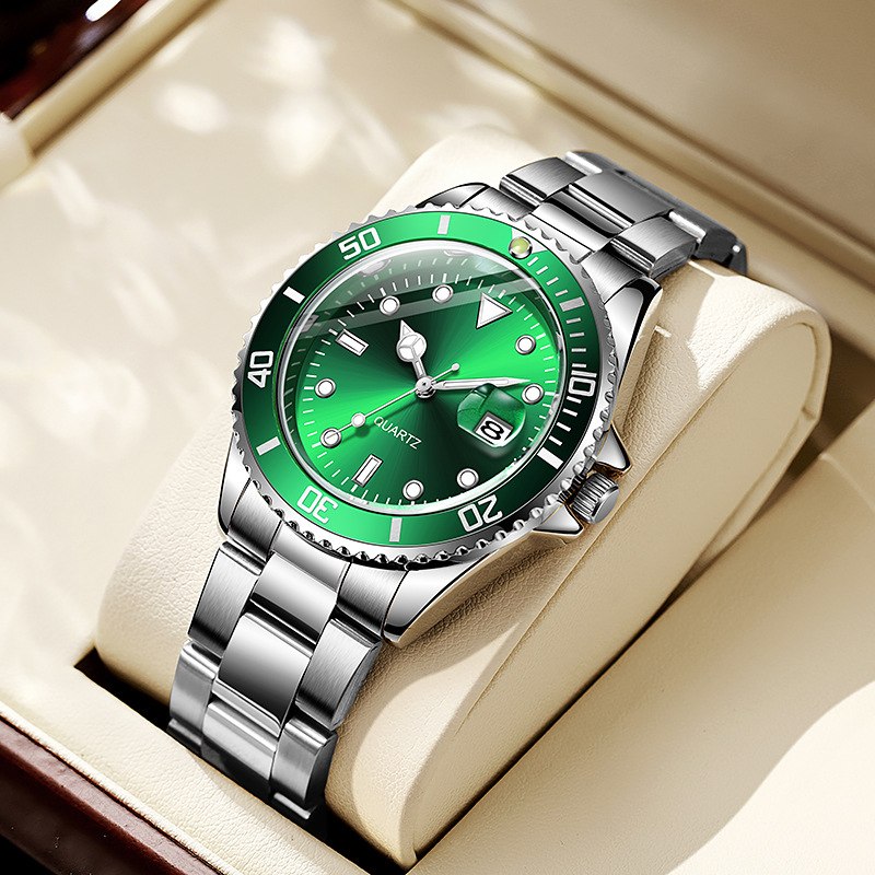 Luxury Quartz Watch man Orologio Mens Watches fashion Black Dial With Auto Date Calendar Bracklet watch Folding Clasp Master Male Man Watch a1 Gift Clock