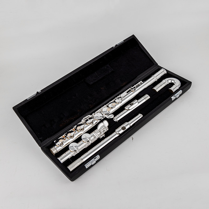 Sankyo AF301 Alto Flute G Tune 16 Closed Hole Keys Sliver Plated Professional Musical Instrument with case free shipping