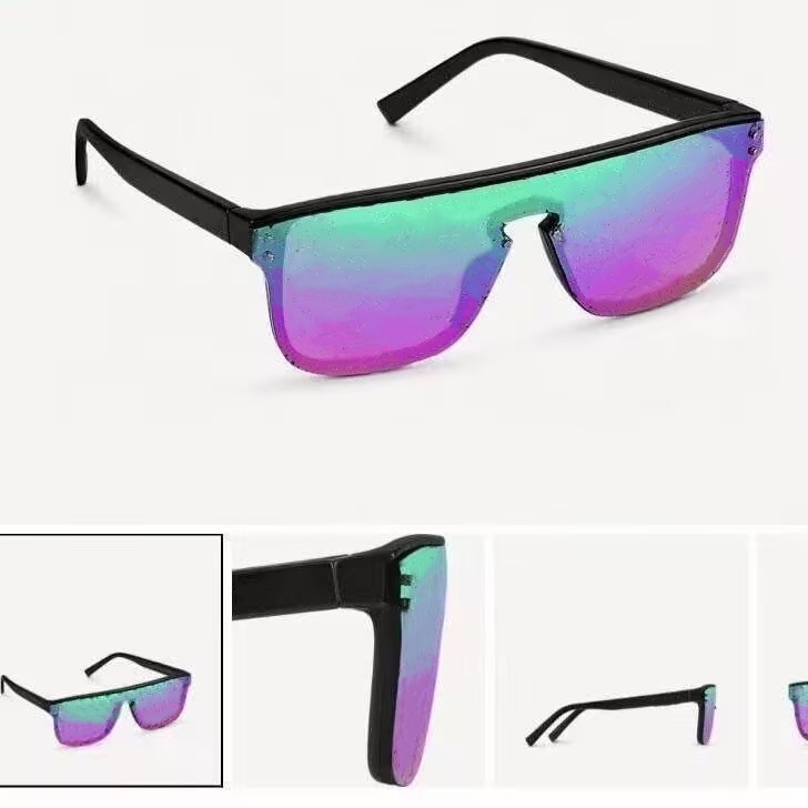 hot vintage brand designer sunglasses for men and women woman heatwave ladies sunglasses Pattern Lenses fashion eyewear frame UV400 Letter print lens with case